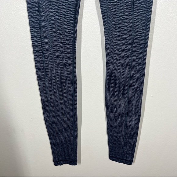 Lululemon Womens Speed Tight II Leggings Giant Herringbone Black Size 4 - Picture 3 of 9